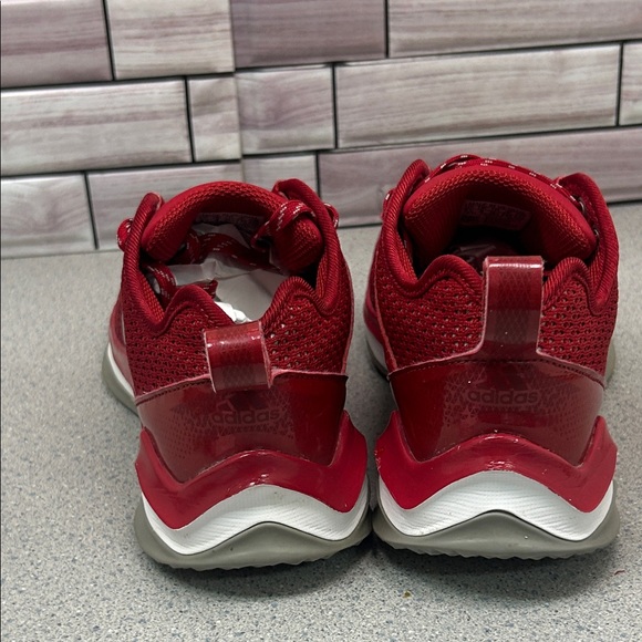 Adidas Crimson Sneakers size 4.5Y Youth shoes with Metallic Stripes - Picture 8 of 16